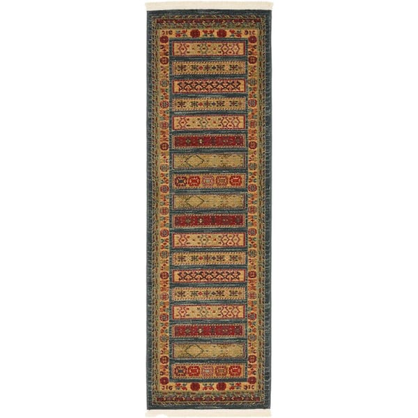 Unique Loom Fars Pasadena Beige 2' 0 x 6' 0 Runner Rug