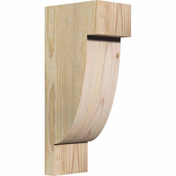 Ekena Millwork 4 in. x 6 in. x 14 in. Douglas Fir Alpine Rough Sawn Corbel