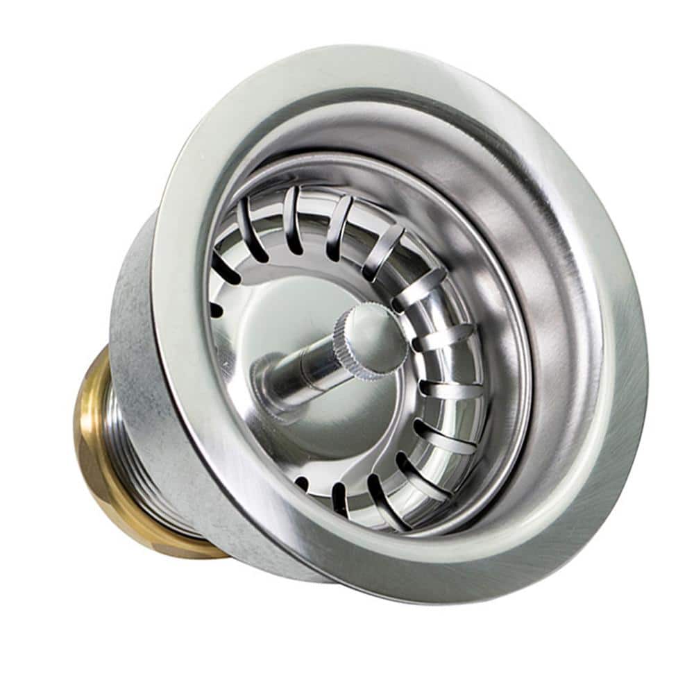 3-1/2 in. - 4 in. Kitchen Sink Stainless Steel Drain Assembly with Strainer Basket and Snaplock Stopper price history on PriceWatchPro
