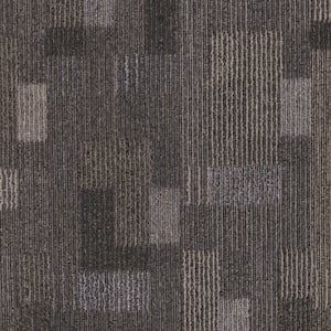 24 in. x 24 in. Textured Loop Carpet - Basics -Color Ocean Deep
