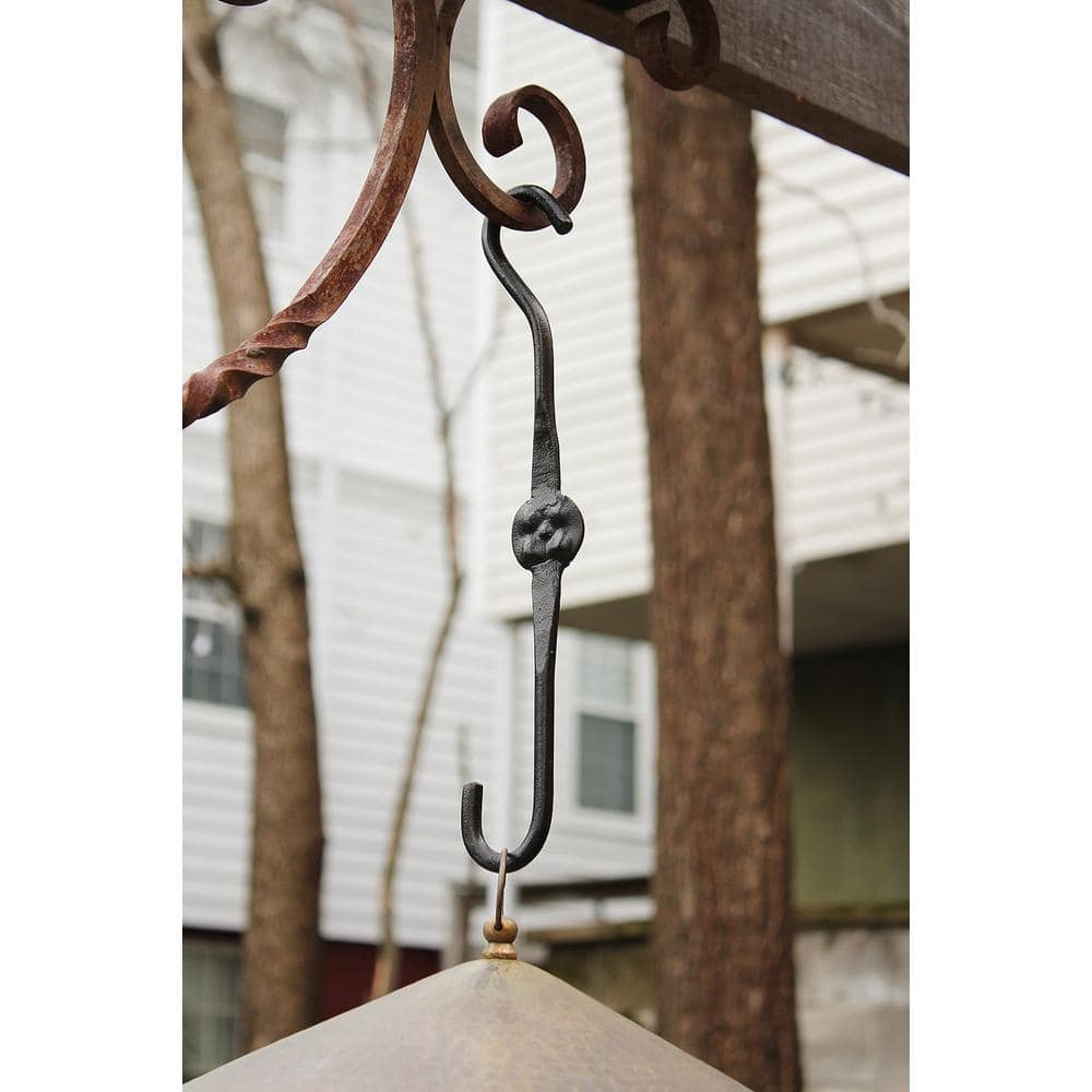 15-inch Black Powder Coated Metal Double Ended Extender Hooks