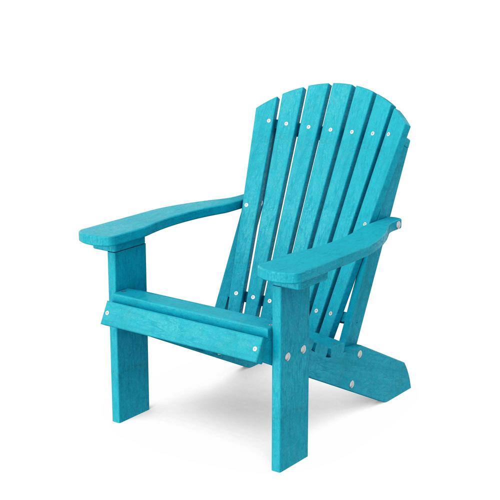 Heritage Aruba Blue Plastic Outdoor Child Adirondack Chair price history on PriceWatchPro