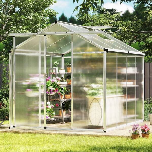 Gymax 6 x 8 FT Greenhouse for Outdoors Large Walk-in Green House w