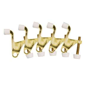 Polished Brass Jumbo Hinge Pin Door Stop (5-Pack)