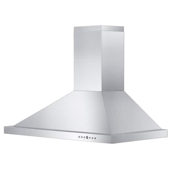 zline kitchen and bath 42 in convertible vent wall mount range hood stainless steel kb the home depot butcher block countertop dark stain