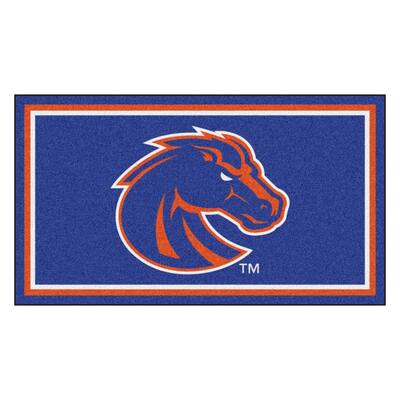 4x6 Milliken Boise State Broncos NCAA Home Field Area Rug Approx 3'10"x5'4" 