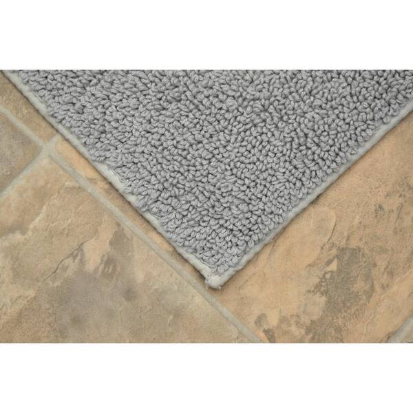 Garland Serendipity 34-in x 21-in Dark Gray Nylon Bath Mat Set in the Bathroom  Rugs & Mats department at