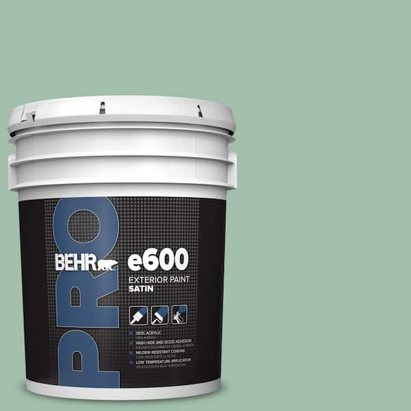 BEHR PRO 5 gal. #MQ6-13 Spring Reflection Satin Exterior Paint