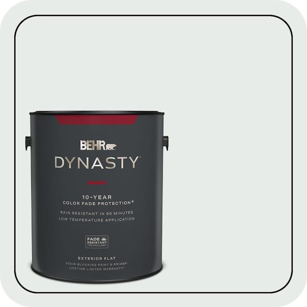 BEHR DYNASTY 1 gal. #BL-W05 Dusting Powder Flat Exterior Stain-Blocking Paint and Primer