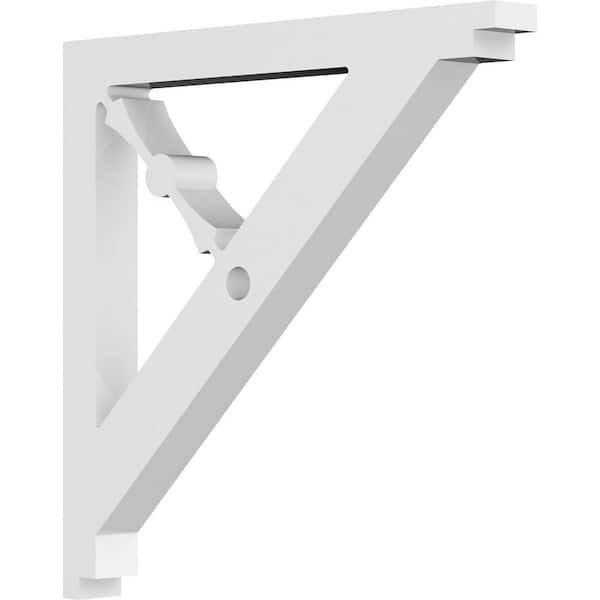 Ekena Millwork 5/8 in. W x 12 in. H x 7 in. D PVC Cena Bracket