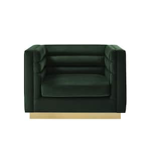 Annemarie Hunter Green Club Chair Upholstered Velvet