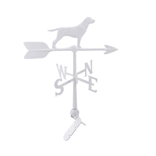 24 in. Aluminum Retriever Weathervane - White