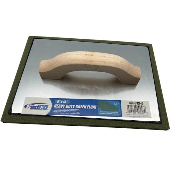 Sedco 13 in. x 8 in. Green Rubber Float