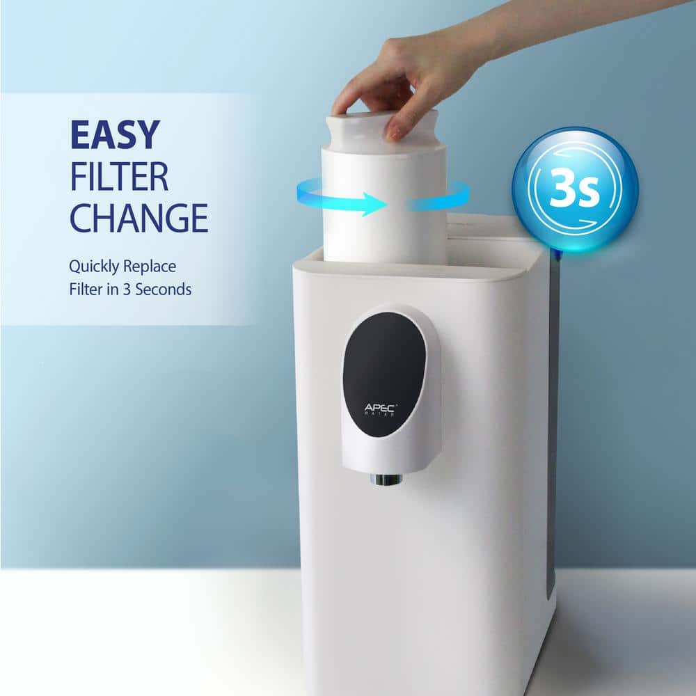 APEC ROCT-PLUS Countertop Reverse Osmosis System with UV Filtration