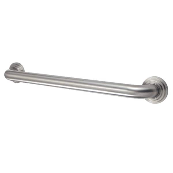 Kingston Brass Milano 18 in. x 1-1/4 in. Grab Bar in Brushed Nickel