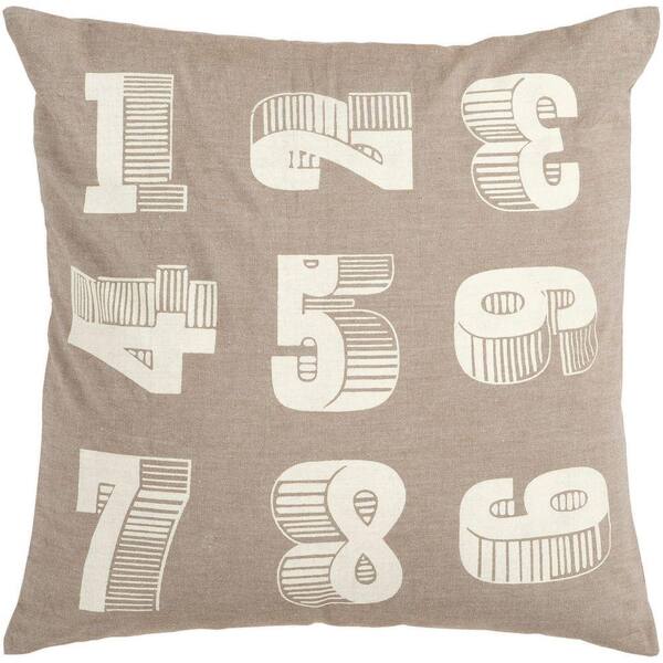 Artistic Weavers Numbers 22 in. x 22 in. Decorative Pillow