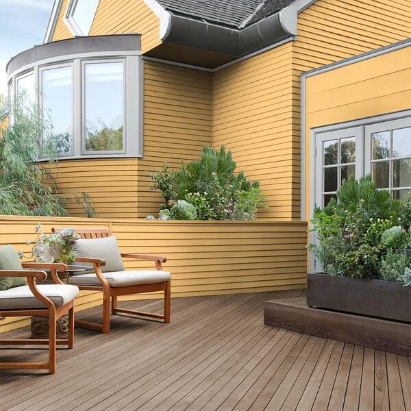BEHR - 1 gal. #BIC-42 Liquid Gold Solid Color House and Fence Exterior Wood Stain