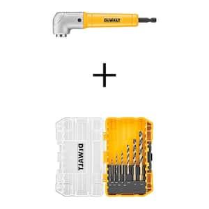 DeWalt Extreme 1/4 Hex Impact Right Angle Attachment 160mm - Screwfix