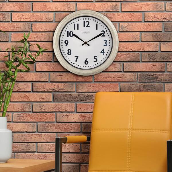12" Dia Quartz Wall Clock Analog Clock for Home Living Room Bedroom Decoration 