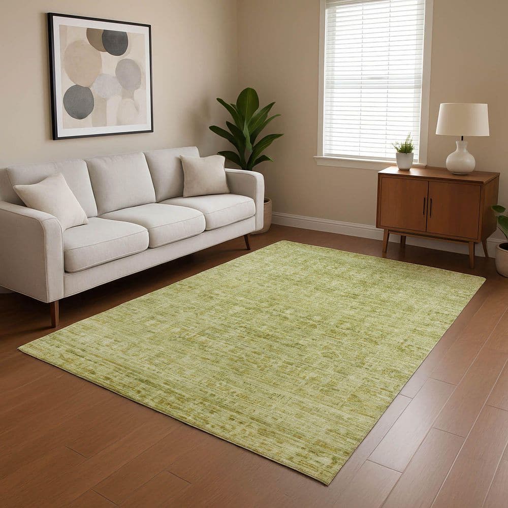 Mayfield Premium Machine Washable Abstract AMF1775 Sage 8 ft. x 10 ft. Area Rug price history on PriceWatchPro