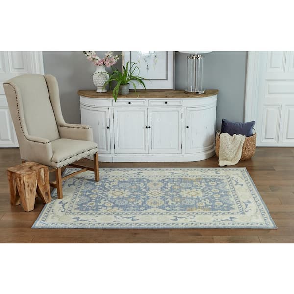 Anatolia ANA-7 Light Blue 10 ft. x 13 ft. Area Rug