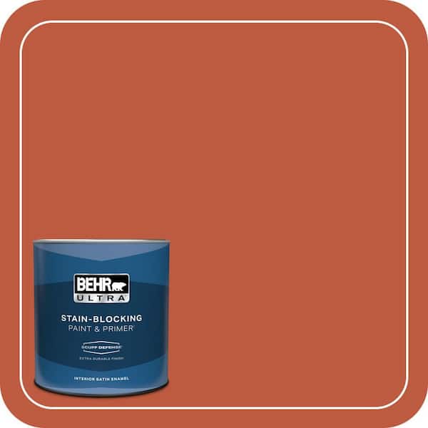 BEHR ULTRA 1 qt. Home Decorators Collection #HDC-FL14-3 Fall Foliage Extra Durable Satin Enamel Interior Paint & Primer