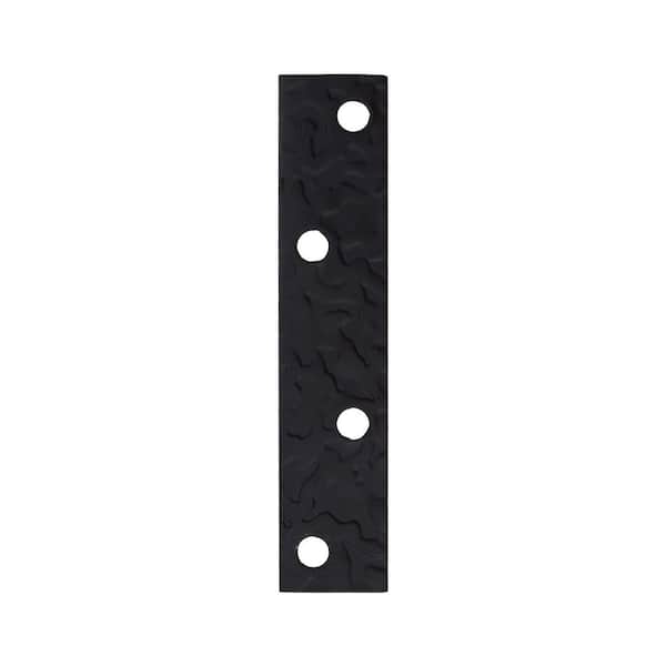 Everbilt (4-Pack) 4 in. Black Hammered Mending Plate