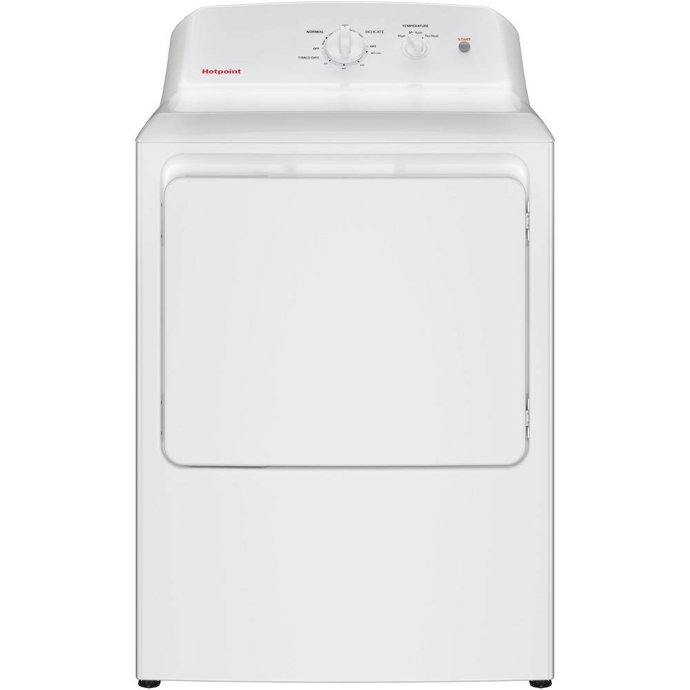 6.2 cu. ft. vented Gas Dryer in White with Auto Dry