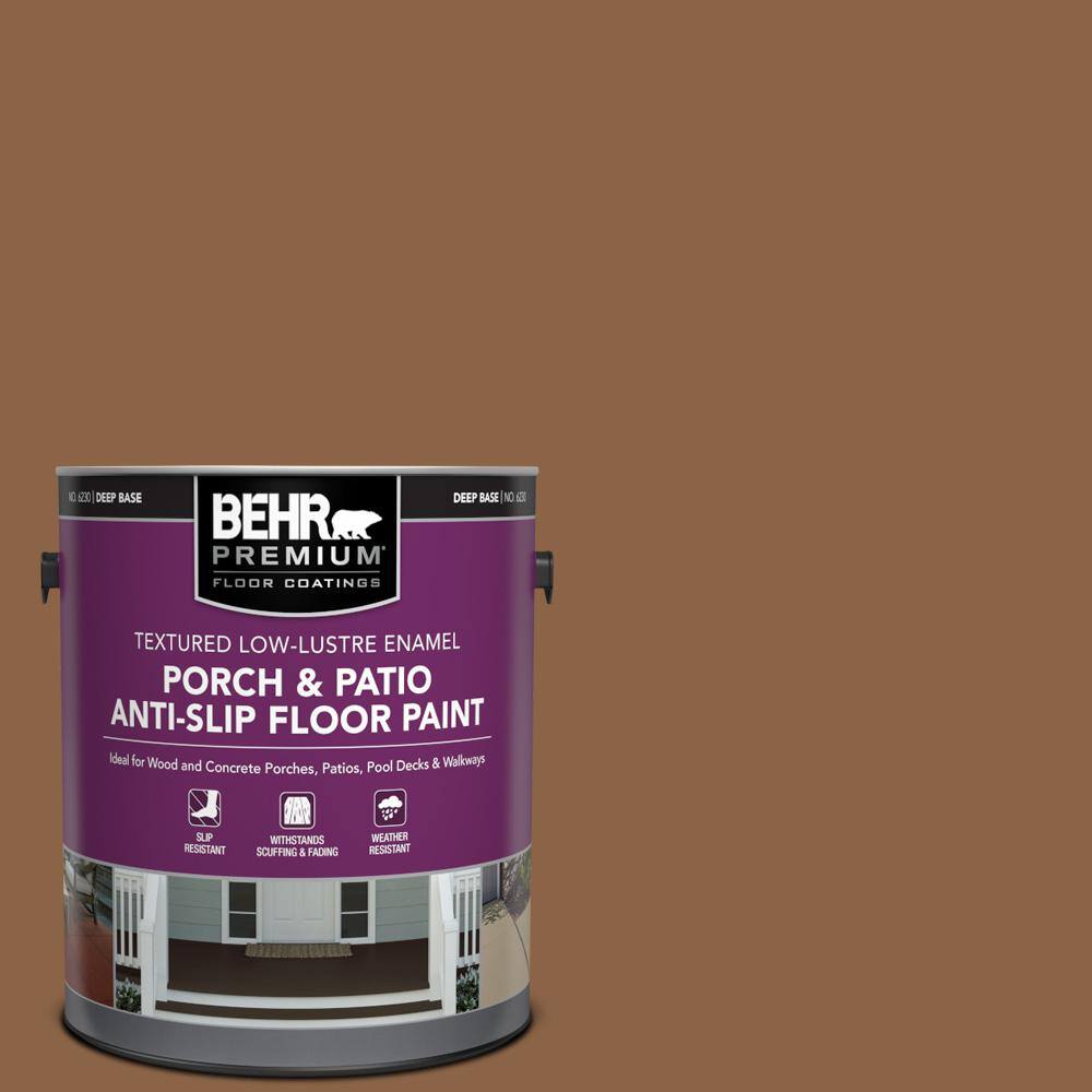 1 gal. #S240-7 Leather Work Textured Low-Lustre Enamel Interior/Exterior Porch and Patio Anti-Slip Floor Paint price history on PriceWatchPro