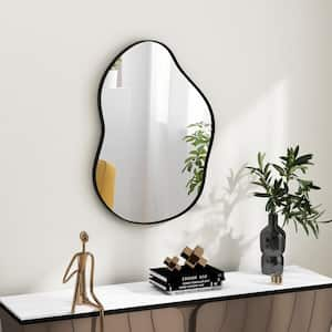 22 in. W x 30.5 in. H Irregular Framed Wall Mounted Bathroom Vanity Mirror with Premium Back Board