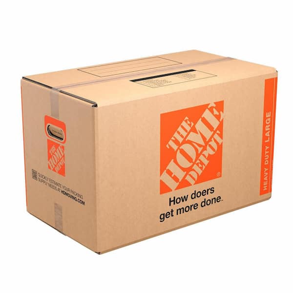 27 in. L x 15 in. W x 16 in. D Heavy-Duty Large Moving Shipping and Packing Box with Handles