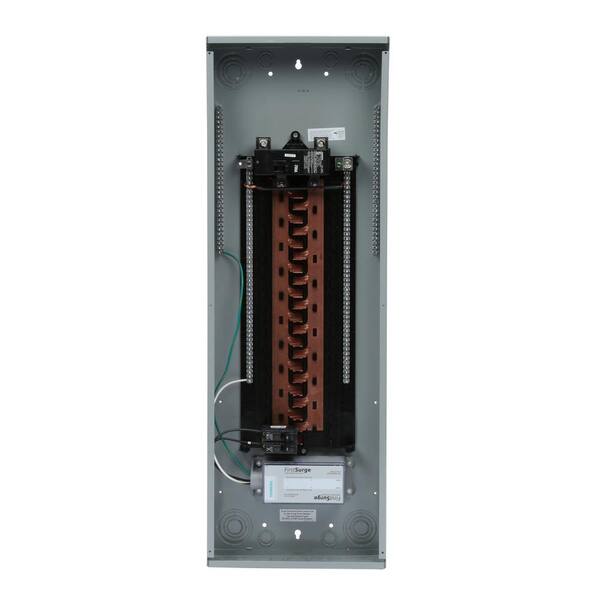 Siemens PL Series 200 Amp 40-Space 60-Circuit Main Breaker Load Center with 140kA FirstSurge Device Installed
