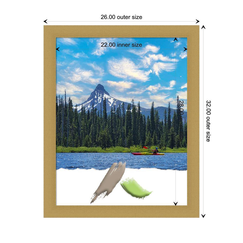 Grace Brushed Gold Polystyrene Wall Picture Frame 22x28