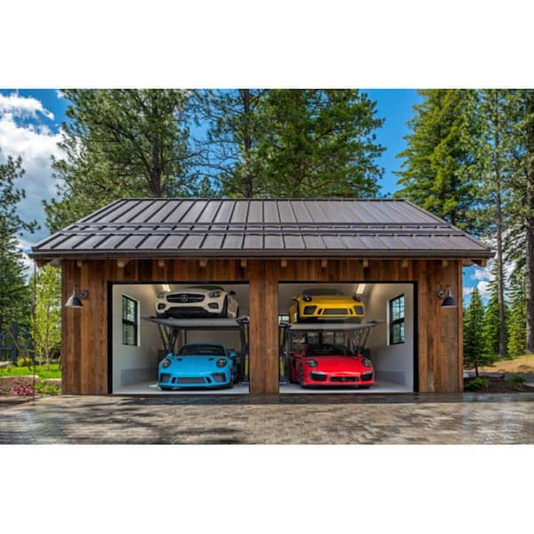 Extra Wide 9.25 ft. Hydraulic Platform Parking Scissor Car Lift with 6000 lbs. Capacity