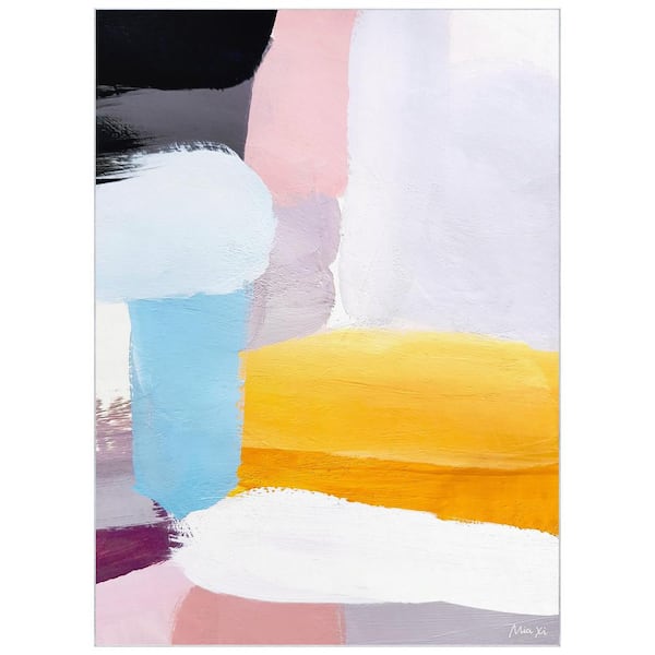 Empire Art Direct Multi-Colored 8 ft. x 10 ft. Vibrance I Washable Color Blocks Art Area Rug