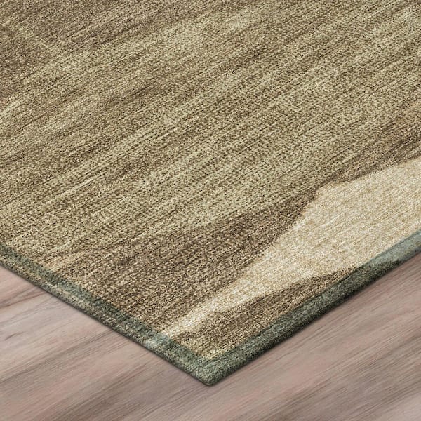 Chantille Machine Washable Indoor/Outdoor Abstract ACN3060 Chocolate 3 ft. x 4 ft. Area Rug