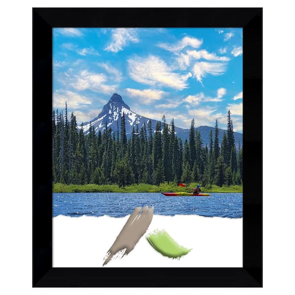 Amanti Art Black Museum Wood Picture Frame Opening Size 16x20 in.