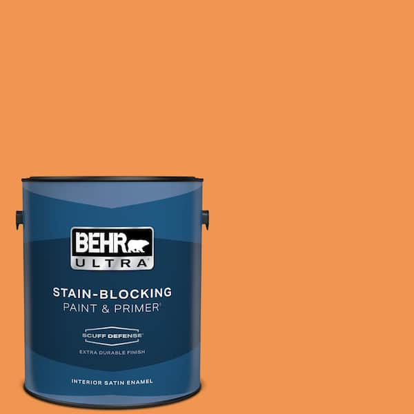 BEHR ULTRA 1 gal. #P230-6 Toucan Extra Durable Satin Enamel Interior Paint & Primer