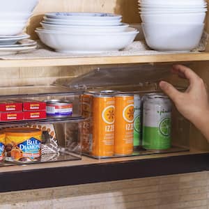 Sorbus 6-Pack Clear Plastic Stackable Pantry Organizer Set Storage