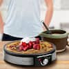 CucinaPro 110 sq. in. Black Non-Stick Electric Griddle Crepe Maker 1448 -  The Home Depot