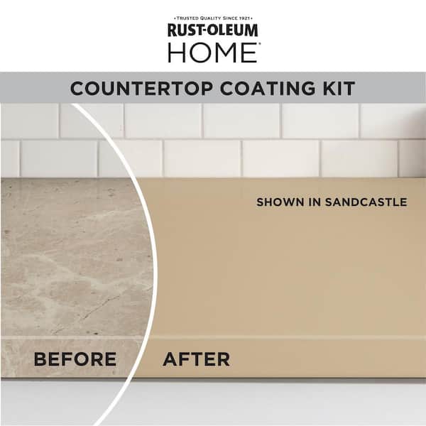 1 qt. Sandcastle Satin Interior Countertop Paint Kit