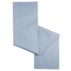 McKenna 15 in. W x 90 in. L Dusk Blue Solid Polyester Table Runner