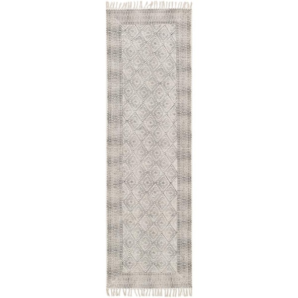 Sachairi Black Moroccan 3 ft. x 8 ft. Indoor Runner Area Rug