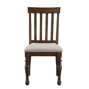 Joanna Caramel Upholstered Brown Side Chair Set of 2