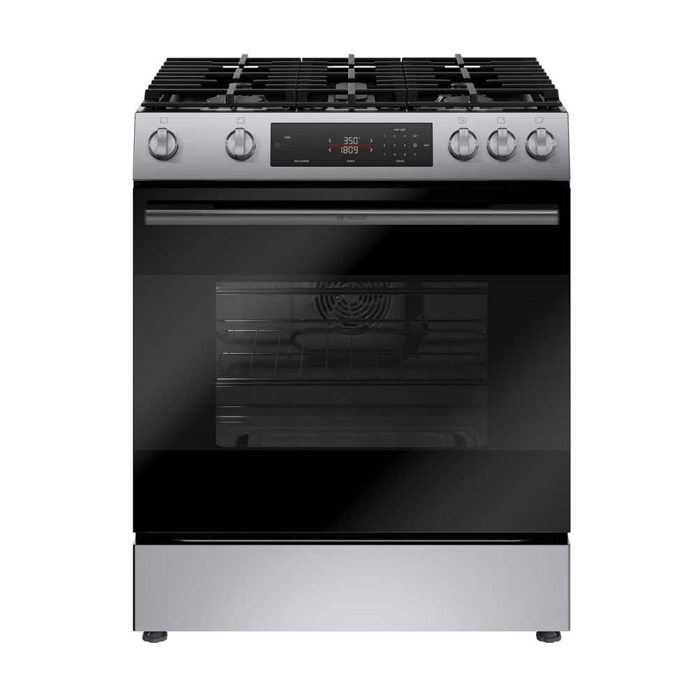 100 Series 30 5.8 cu. ft. Slide-In Gas Range in Stainless Steel, Self-Cl