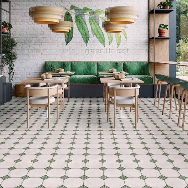 Englishtown Garden 13 in. x 13 in. Porcelain Floor and Wall Tile (10.76 sq. ft. /Case)