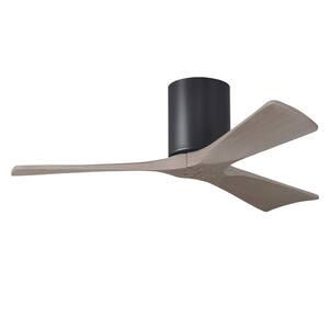 Irene-3H 42 in. 6 fan speeds Ceiling Fan in Black with Remote and Wall Control Included
