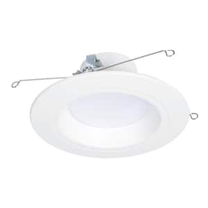 EnviroLite 5 in./6 in. 3500K Cool White Integrated LED Recessed CEC-T20  Baffle Trim in White EVL6733CWH35 - The Home Depot