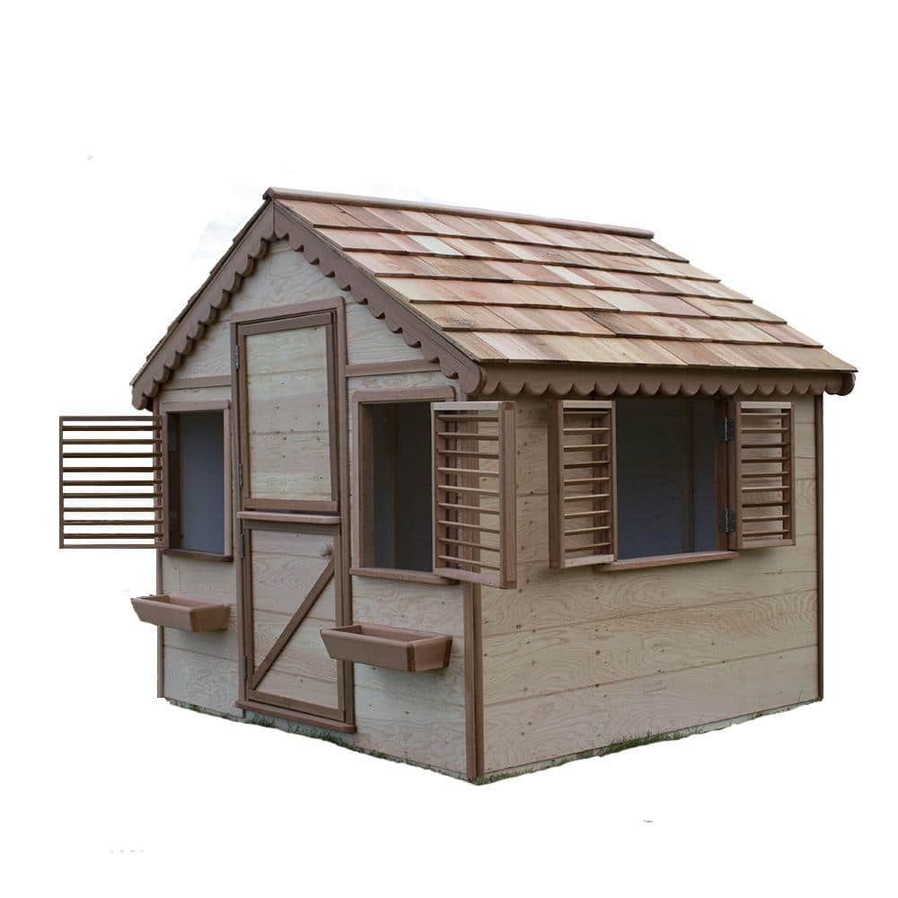 Canadian Playhouse Factory 6 Ft. X 6 Ft. Little Alexandra Cottage ...