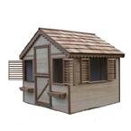 6 ft. x 6 ft. Little Alexandra Cottage Playhouse with Cedar Roof